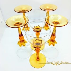 Vintage Venetian Wine glasses